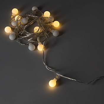 Electric Christmas Lights, Round Bulbs, 20 LEDs, 5 m (16 ft.)